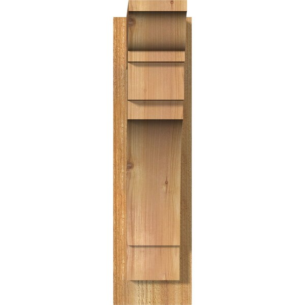 Merced Traditional Rough Sawn Outlooker, Western Red Cedar, 6W X 14D X 22H